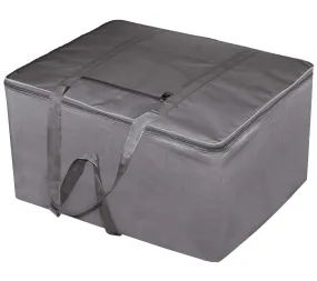 Kuber Industries Moisture Proof Wardrobe Organizer Storage Bag For Clothes With Zipper Closure and Handle (Grey)-HS43KUBMART26633