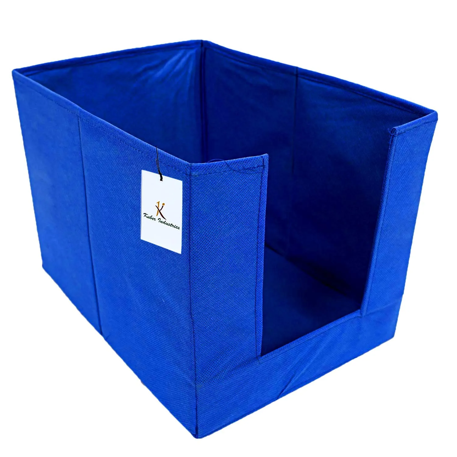 Kuber Industries Non Woven 3 Piece Shirt Stacker and 3 Piece Foldable Rectangle Cloth Saree Stacker Cloth Wardrobe Organizer Wardrobe Organizer (Royal Blue) -CTKTC038292