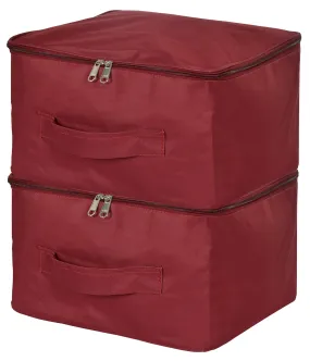 Kuber Industries Small Size Multi-Purpose Storage Bag- Pack of 2 (Maroon)-HS_38_KUBMART21323