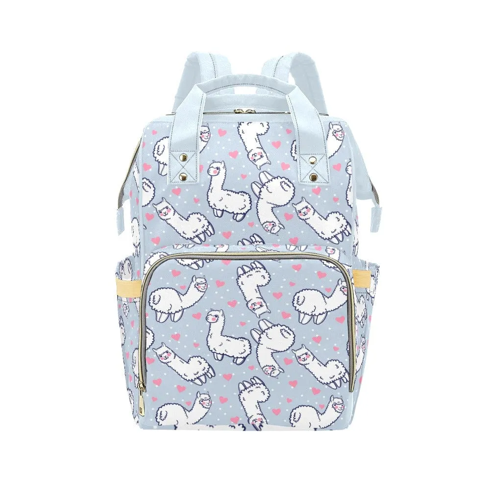 Llama Love Multifunctional Diaper Backpack Bag