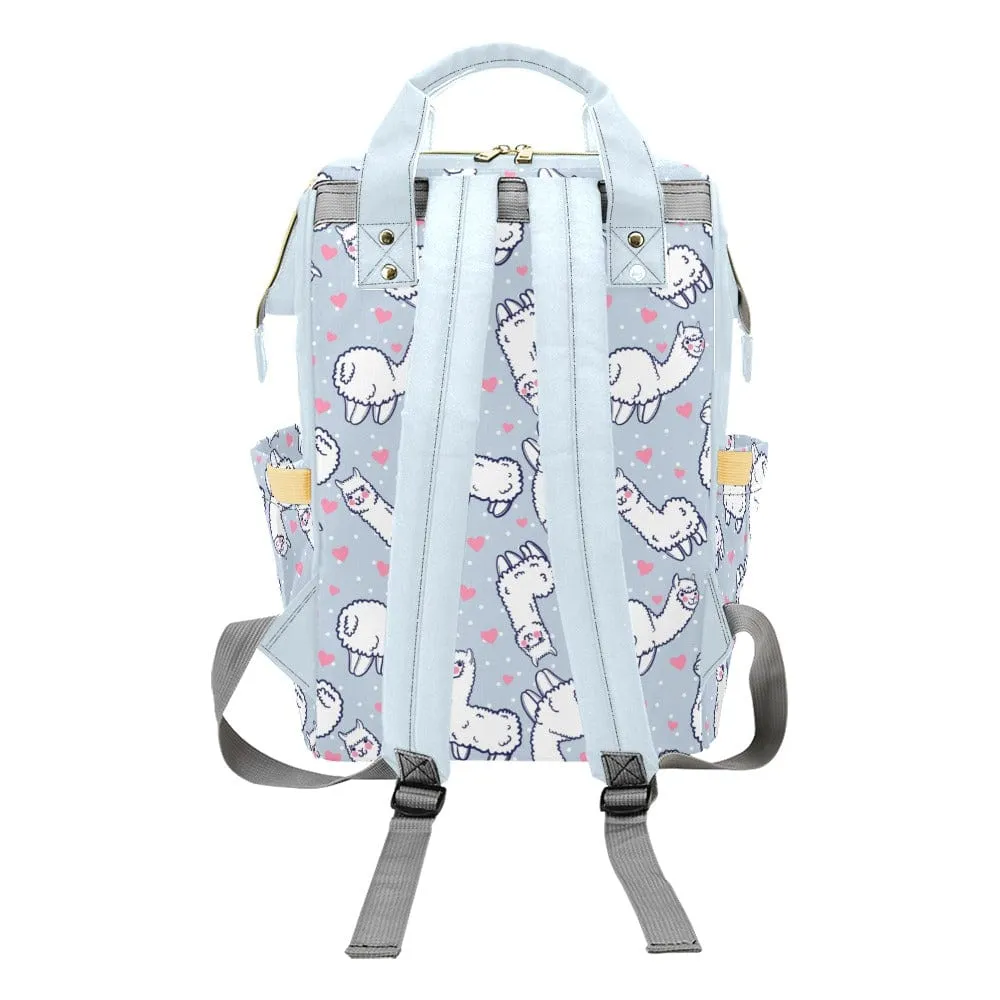 Llama Love Multifunctional Diaper Backpack Bag