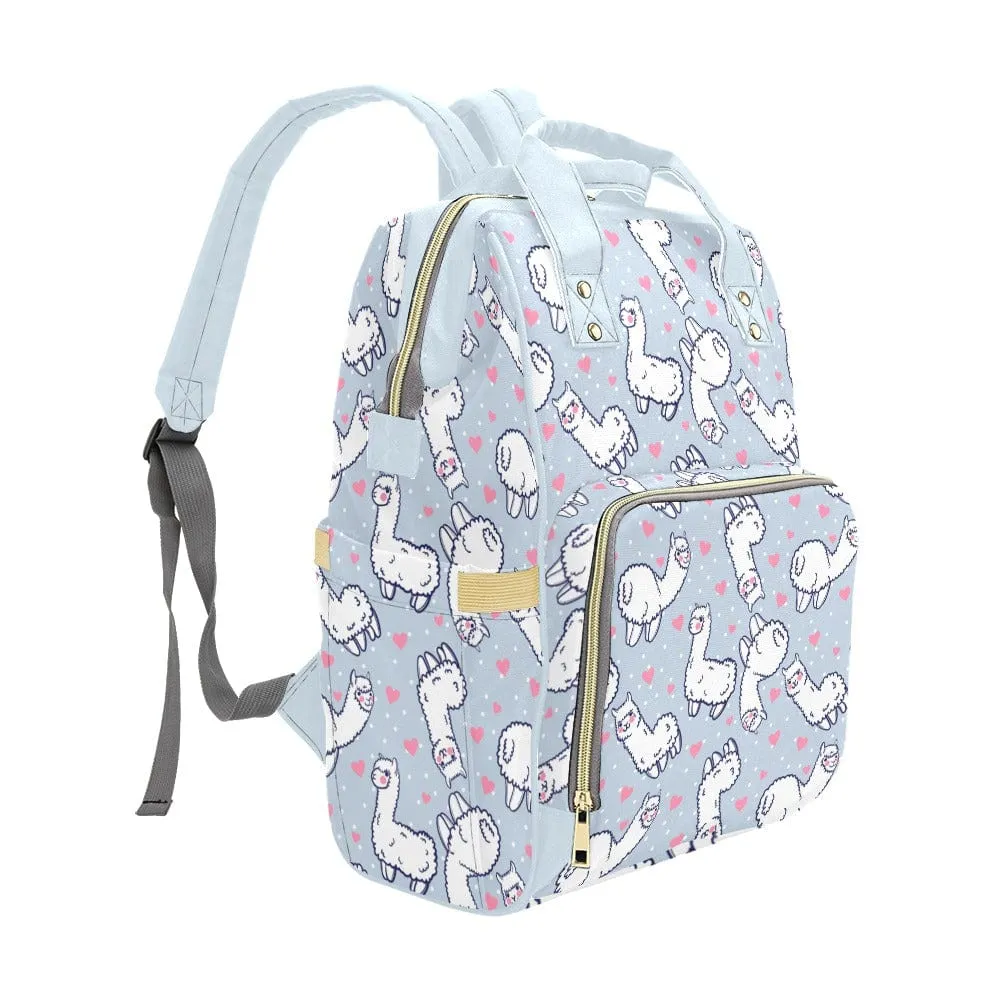 Llama Love Multifunctional Diaper Backpack Bag