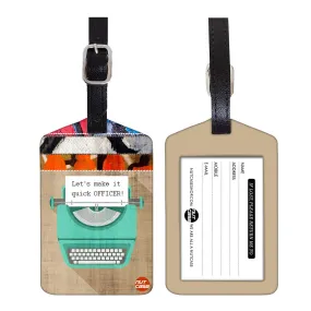 Luggage Tags Set Of 2 -  TPYEWRITER