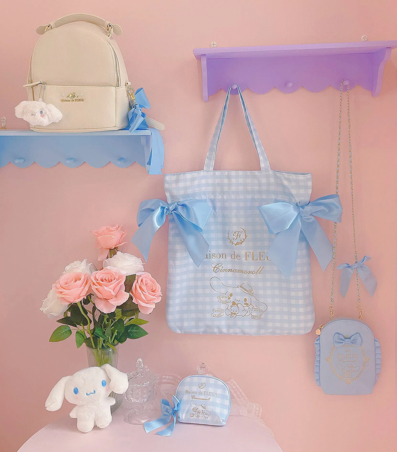 Maison De Fleur x Cinnamoroll Coin Pouch