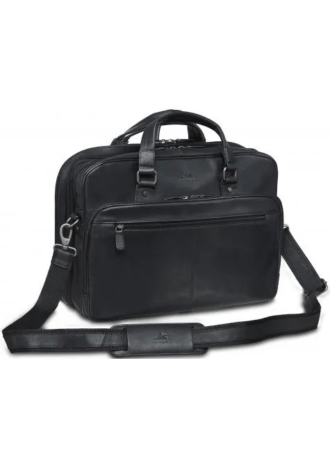 Mancini BUFFALO Expandable Double Compartment Briefcase for 15.6 Inch Laptop / Tablet