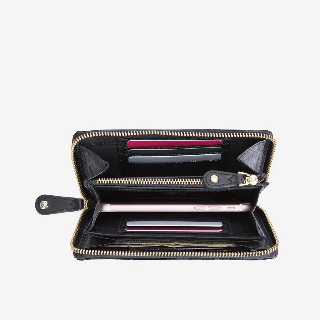 Medium Zip Around Purse, Midnight