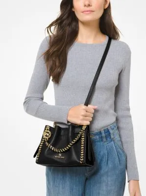 Mina Small Pebbled Leather Crossbody Bag | 55903