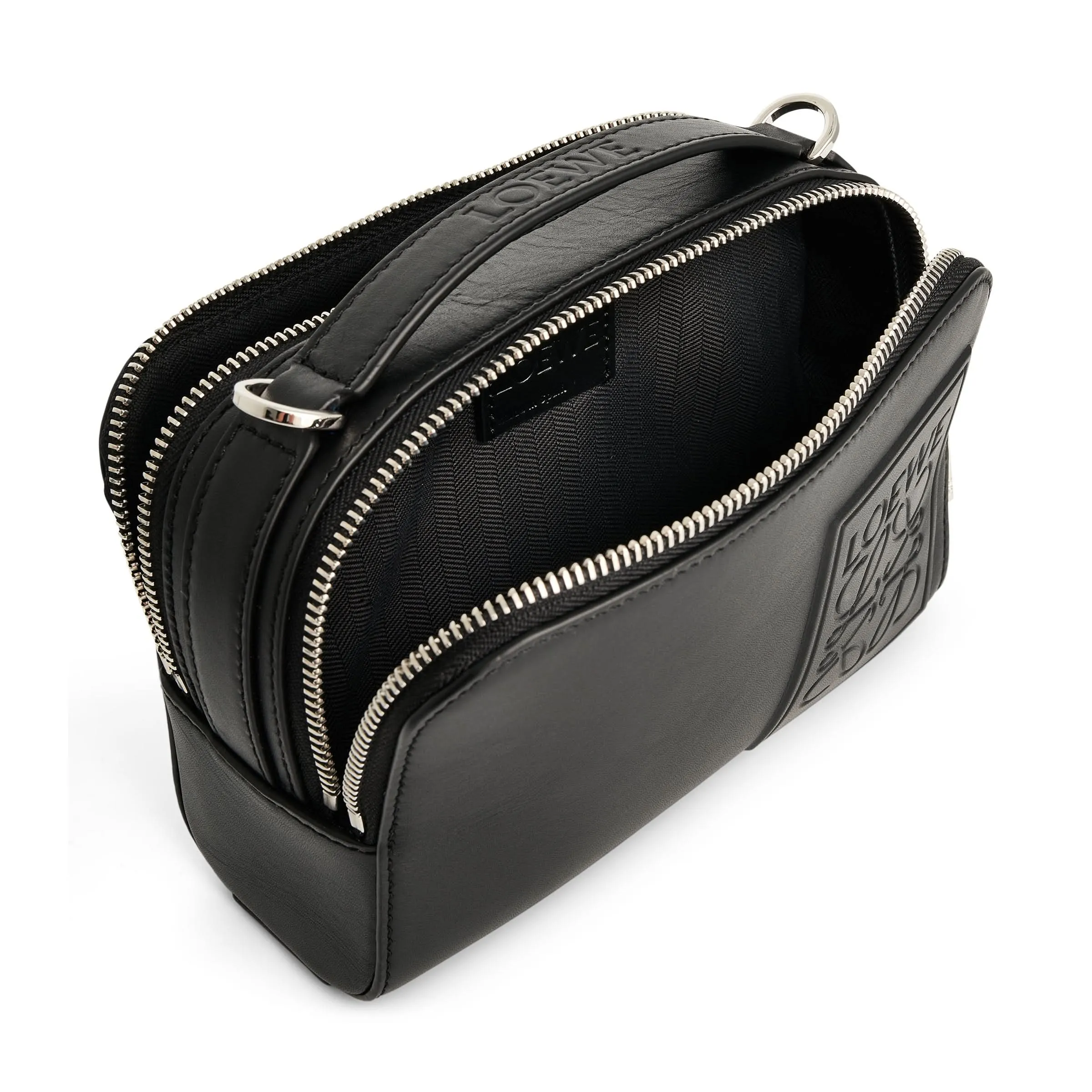 Mini Camera Crossbody Bag in Black