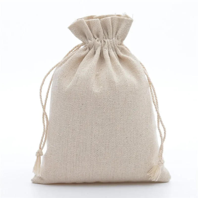 Multi Size Reusable Cotton Drawstring Gift Bags