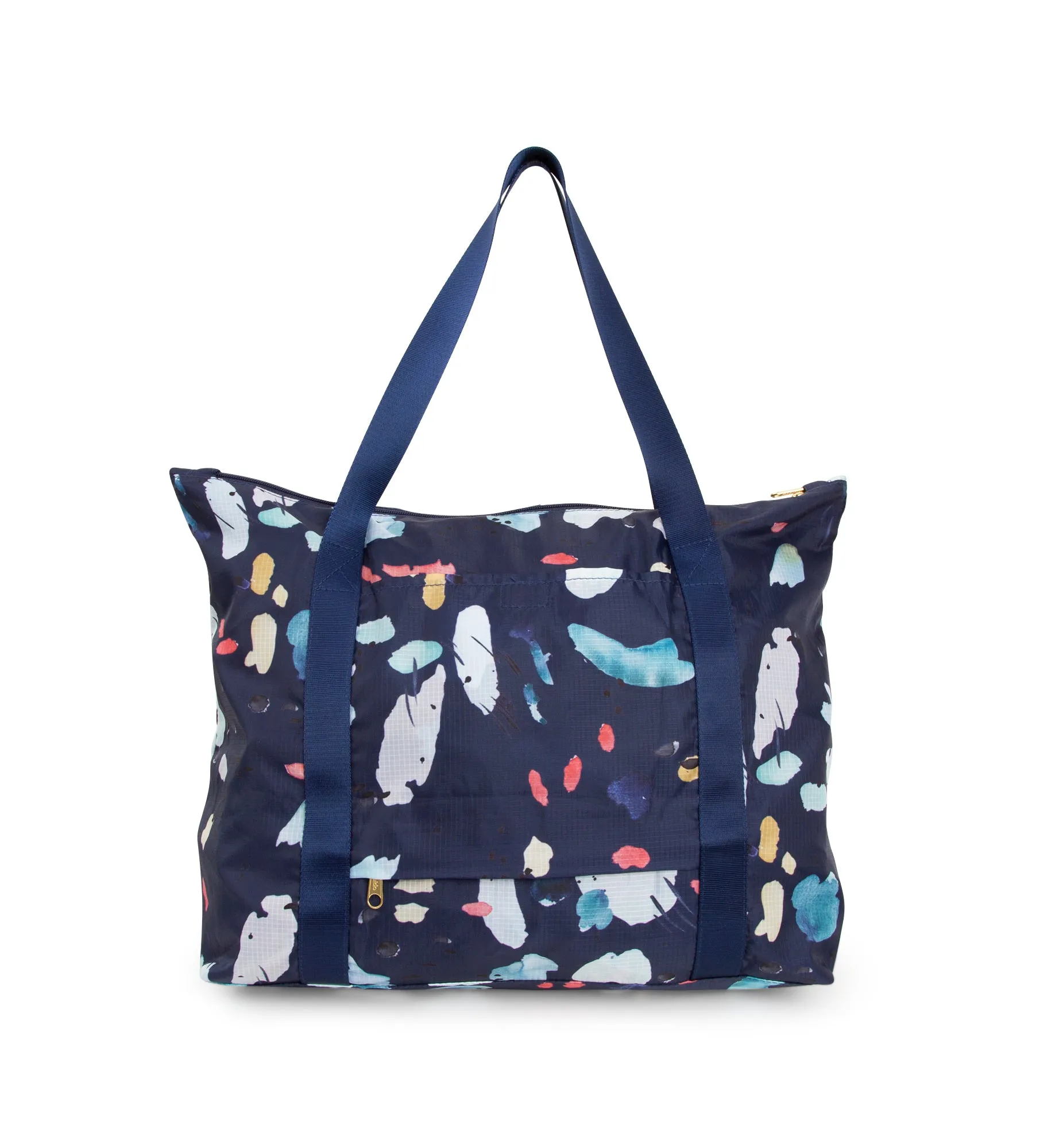 Navy Tidal Packable Tote Bag