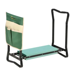 Outsunny Steel Frame Garden Kneeler with Resting Foam Pad