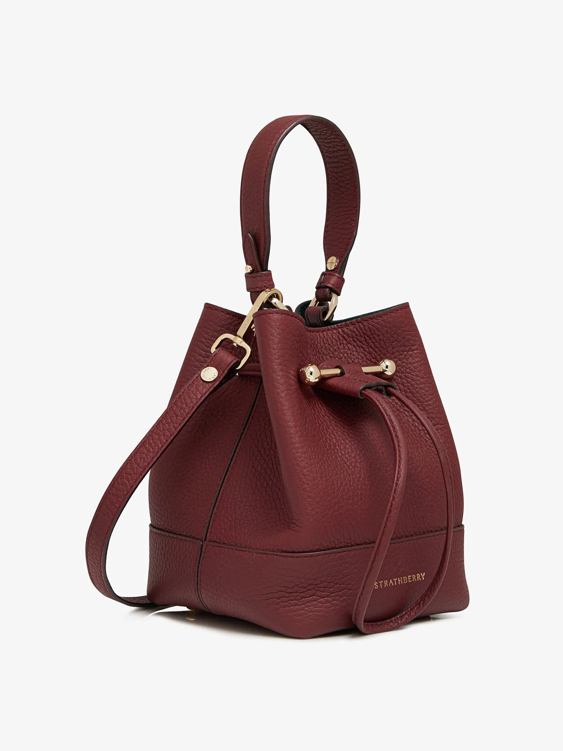 Oxblood Osette bucket bag