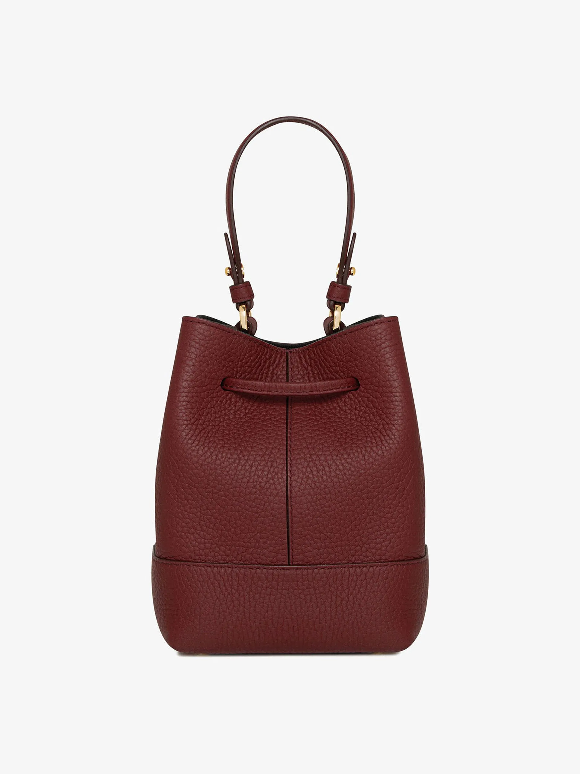 Oxblood Osette bucket bag