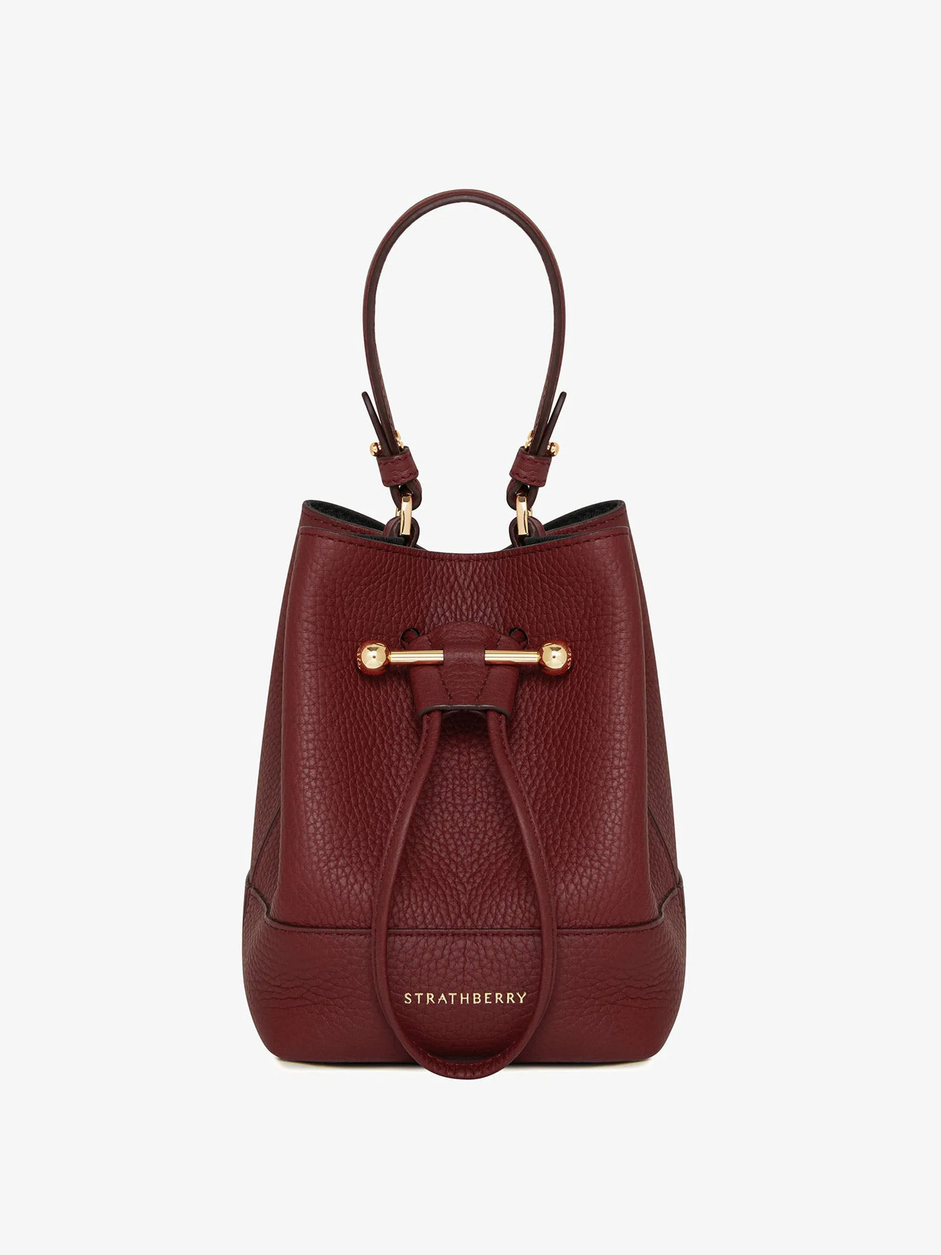 Oxblood Osette bucket bag