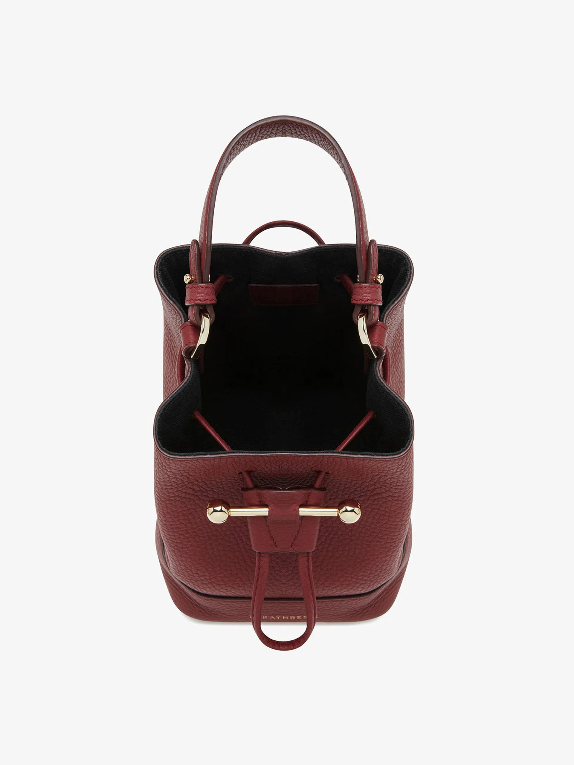 Oxblood Osette bucket bag