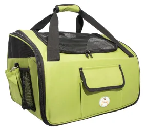 Pet Life 'Ultra Lock' Foldable Safety Dog Car Seat/Carrier - Green