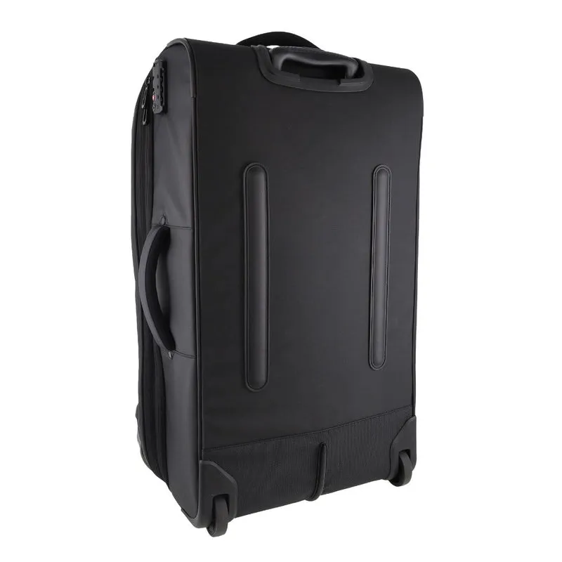 Pierre Cardin Soft Shell Trolley Bag Cabin 54cm - Black