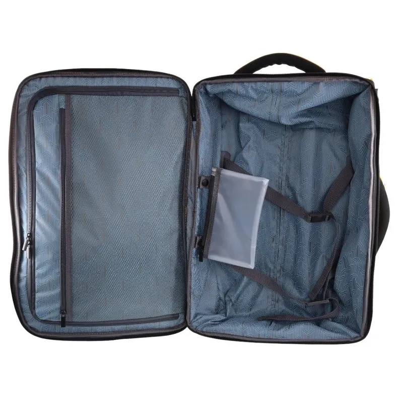 Pierre Cardin Soft Shell Trolley Bag Cabin 54cm - Black