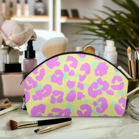 Pink Leopard Curve Makeup Bag