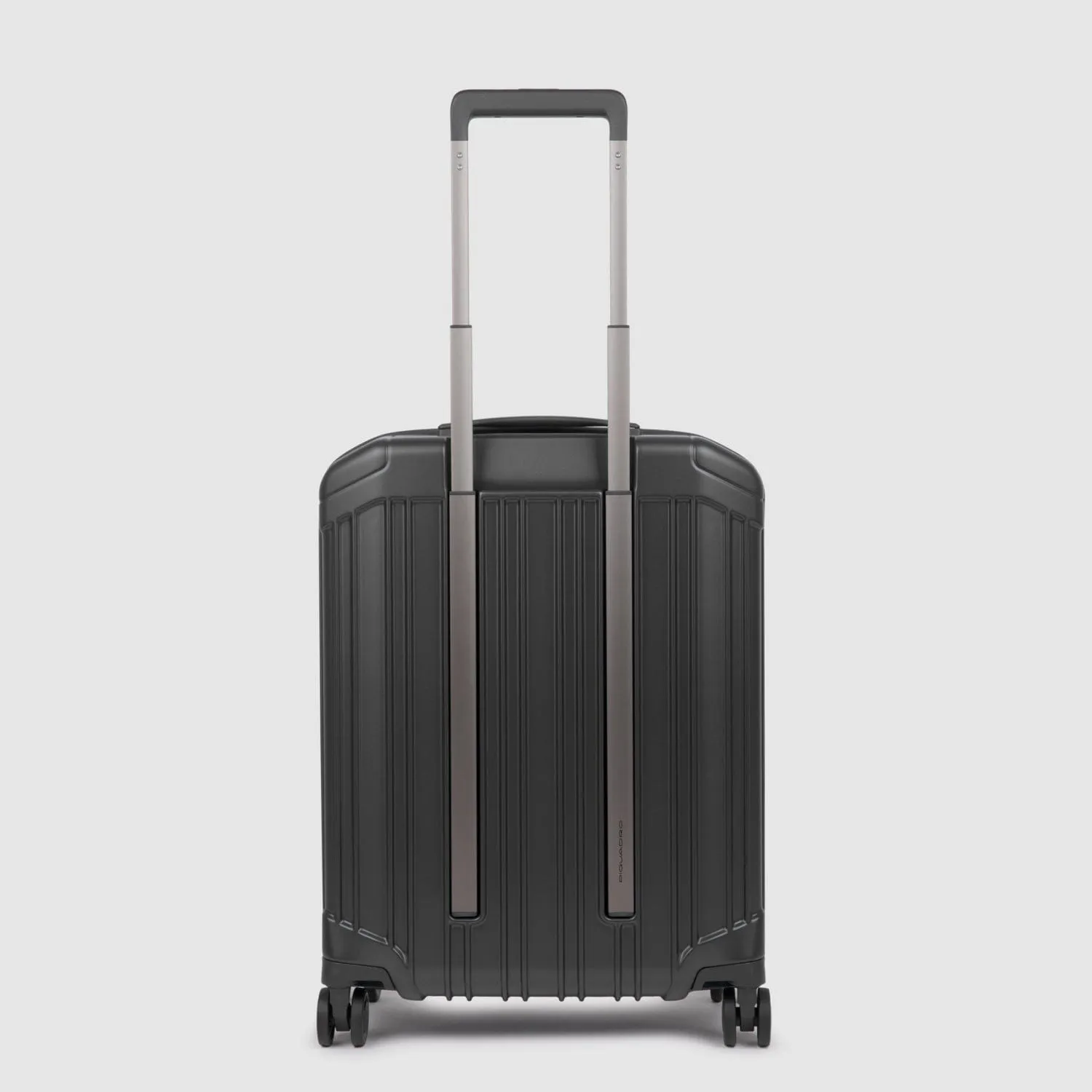 Piquadro Pq-Light 55Cm Ultra Slim Hardcase 4 Double Wheel Cabin Trolley Matt Black - Bv4425Pql/No