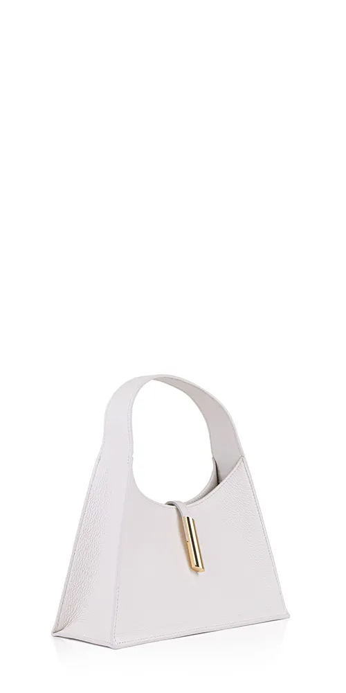 Pointy Mini Bag Cream Leather