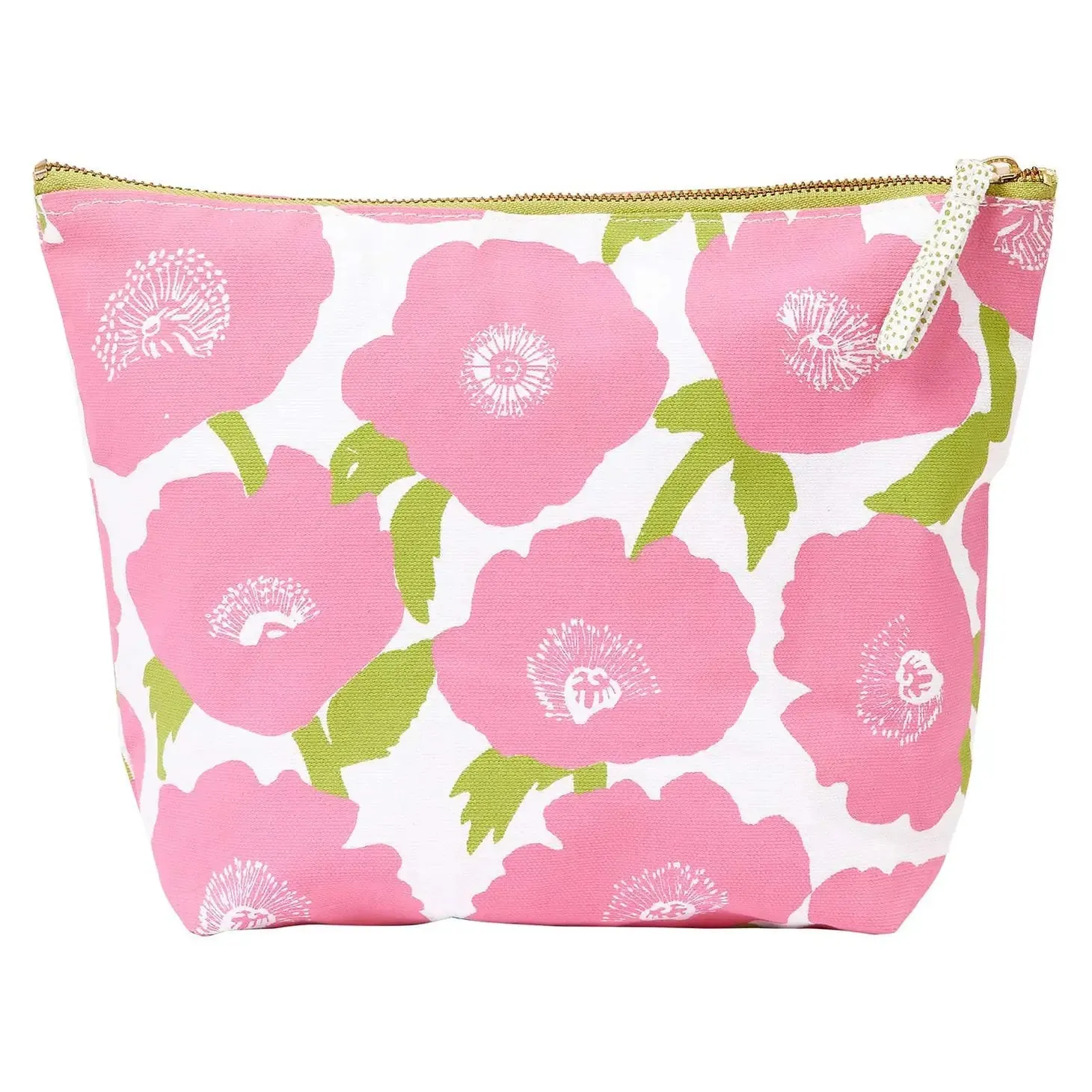 Poppies Pink Pouch Large