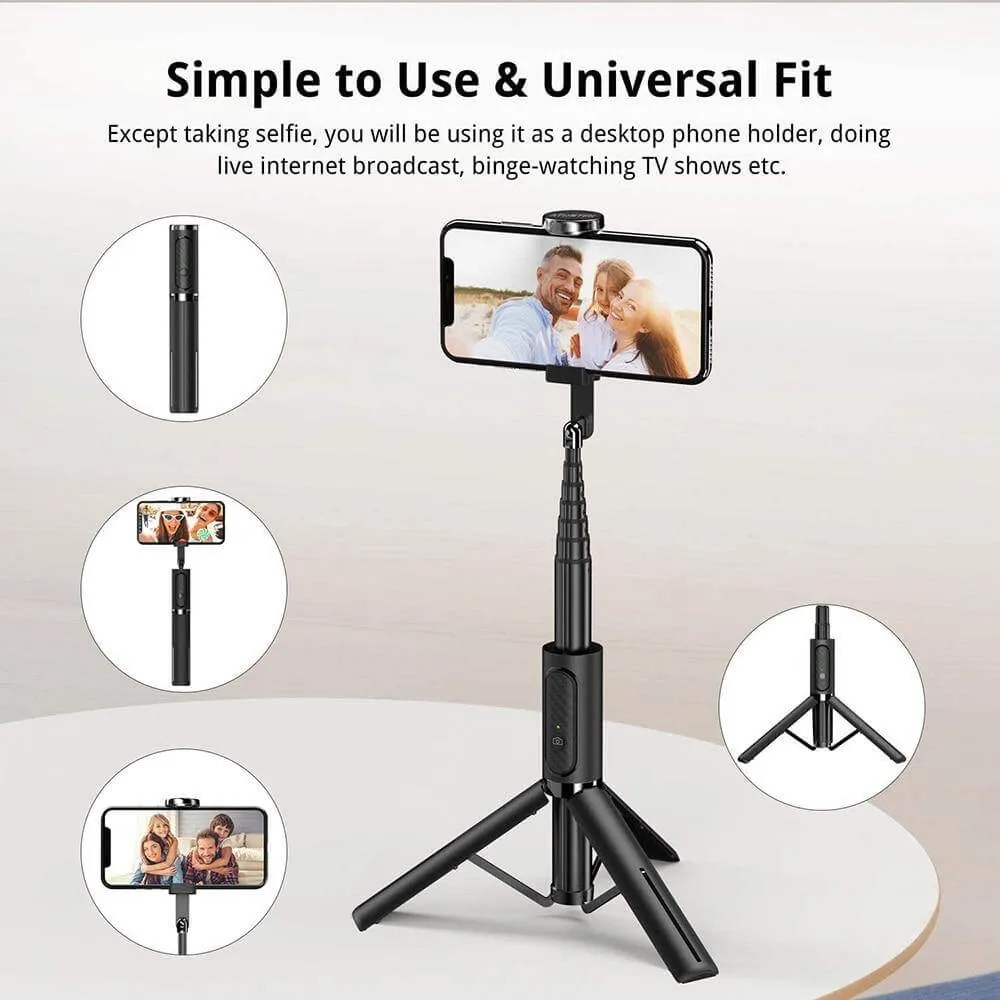 Portable Adjustable Intelligent Selfie Stick Tripod