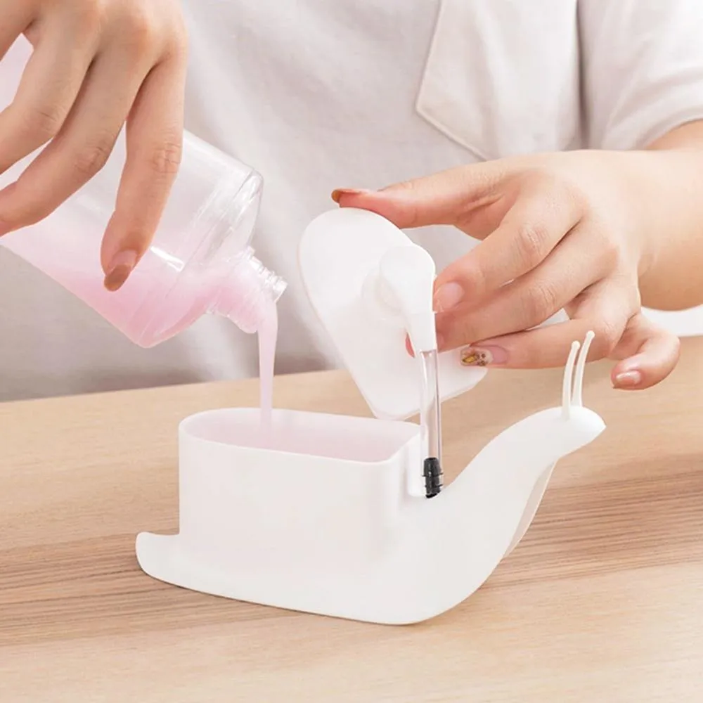 Portable Snail Shaped Liquid Soap Dispenser