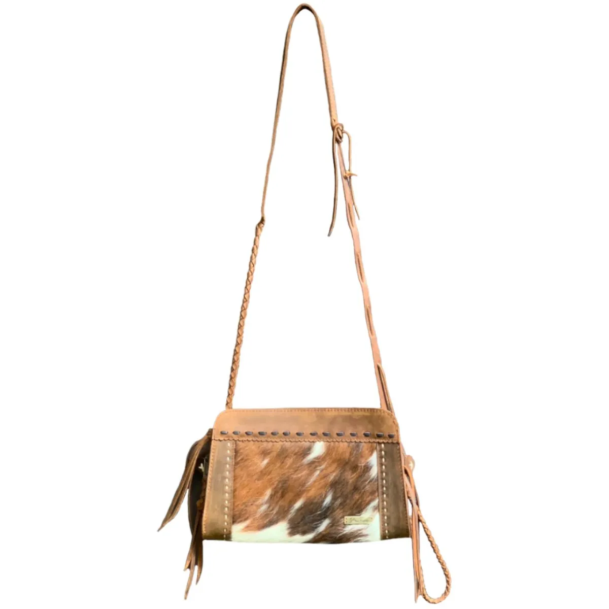 Pranee Leather Artisan Bag, Cheyenne Harper Bag, Brown