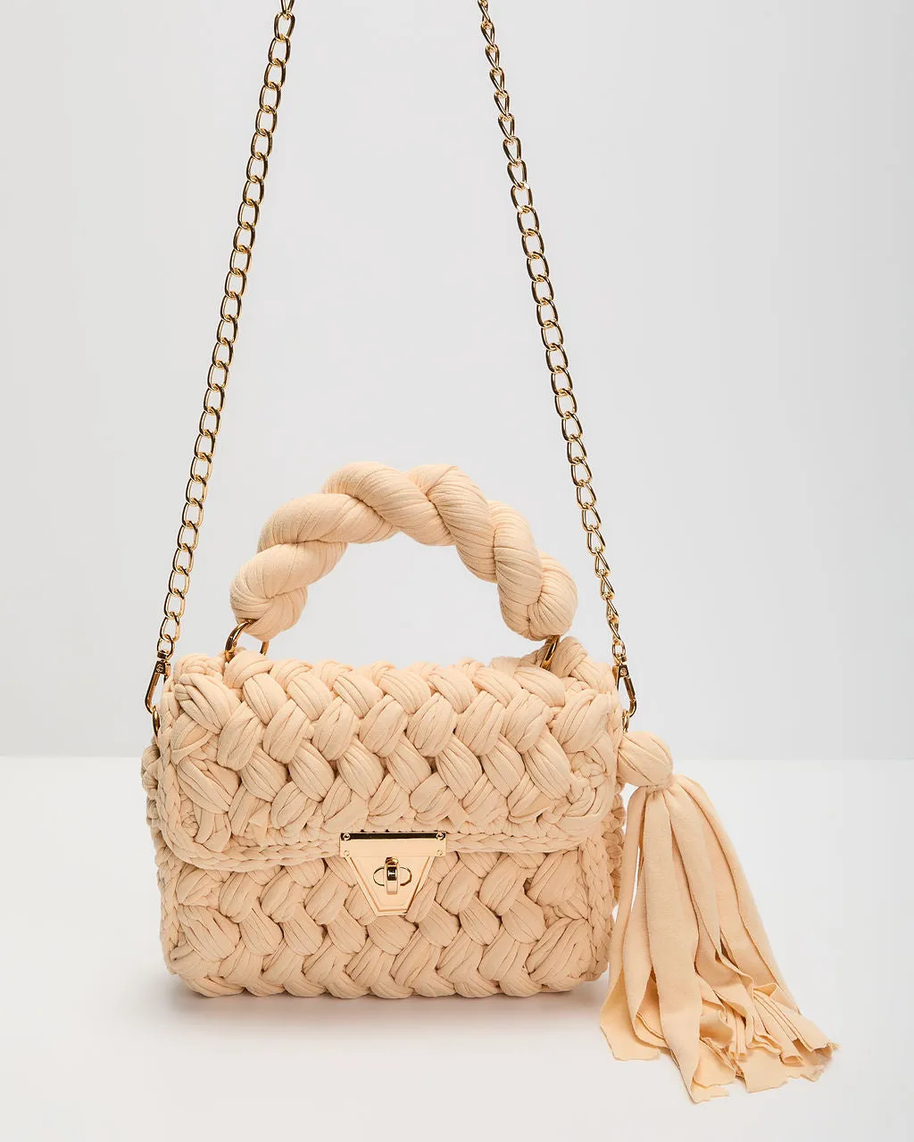 Resort Only Braided Top Handle Bag