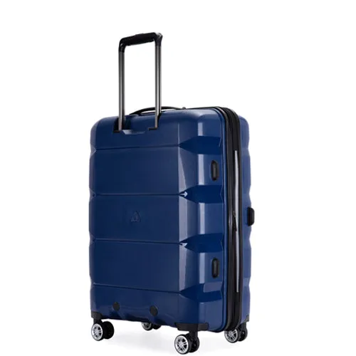 Richland Fashion Hand Luggage Lightweight PP Expandable Hard Shell Trolley Travel Suitcase with 4 Wheels Cabin Carry-on Suitcase - 20 Inch