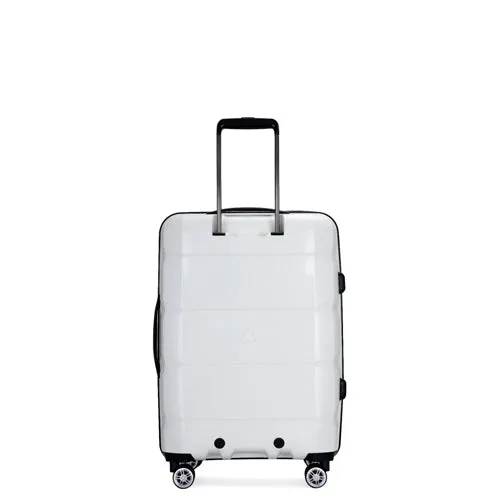 Richland Fashion Hand Luggage Lightweight PP Expandable Hard Shell Trolley Travel Suitcase with 4 Wheels Cabin Carry-on Suitcase - 20 Inch