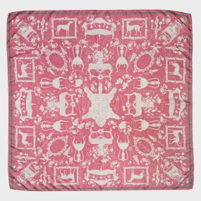 Rory Hutton Pink Drawing Room Silk Scarf