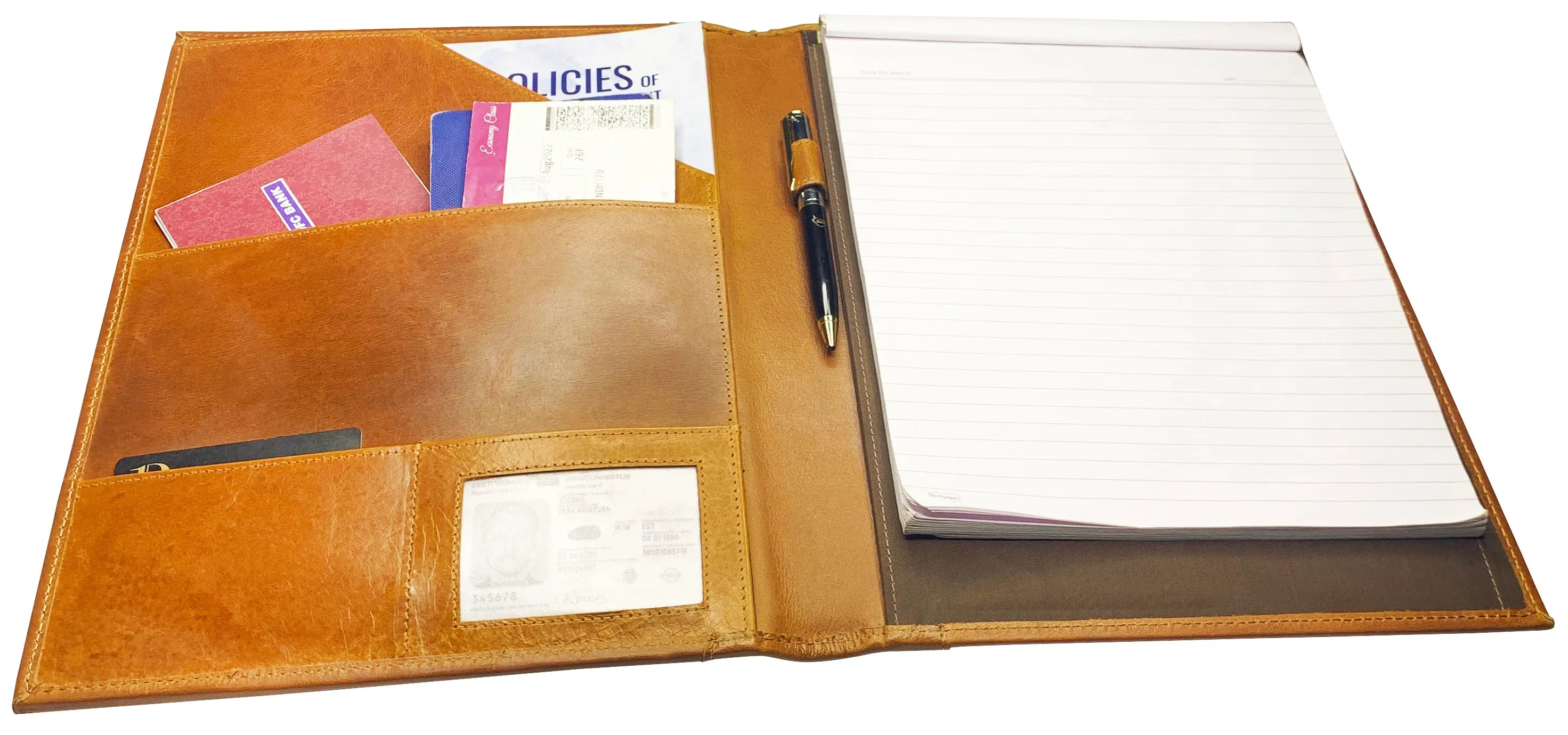 Royal Leather Portfolio (Cognac)