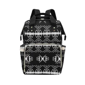 Sacred Trust Black Multi-Function Diaper Backpack/Diaper Bag