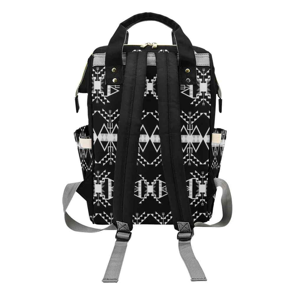 Sacred Trust Black Multi-Function Diaper Backpack/Diaper Bag