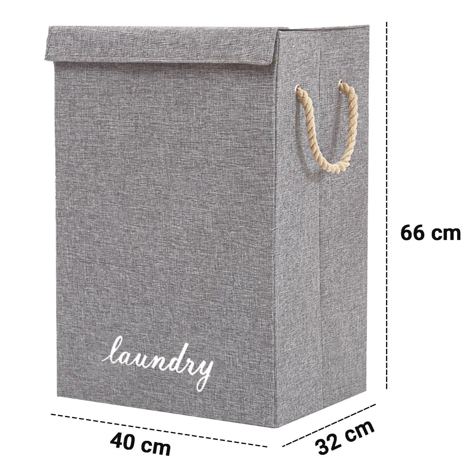 SG Traders 90L Collapsible Laundry Basket with Lid