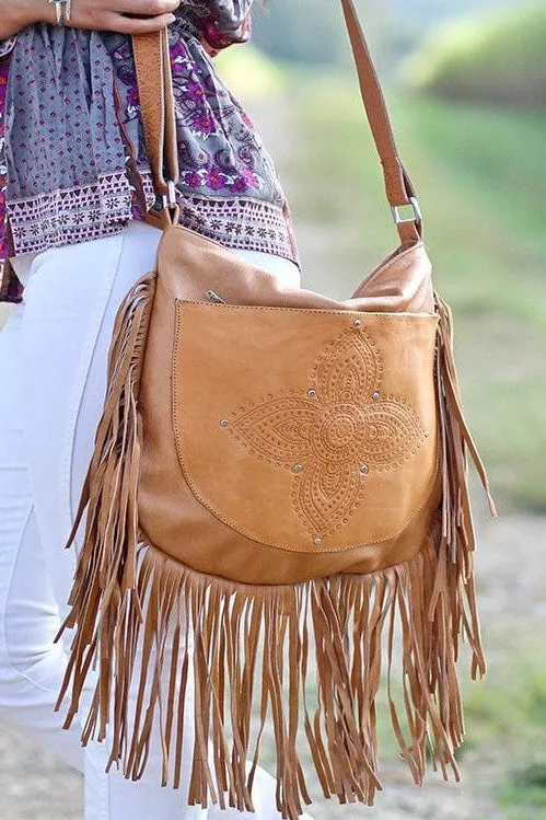 SIENNA BOHO BAG TAN