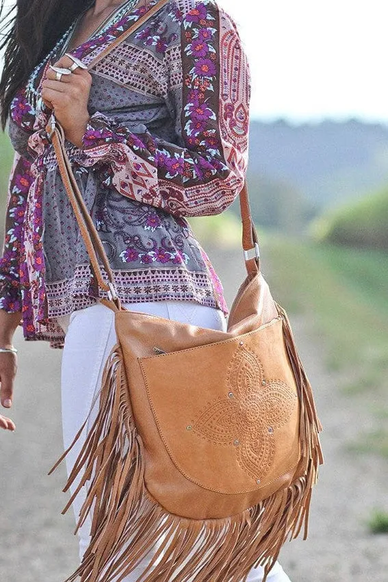 SIENNA BOHO BAG TAN