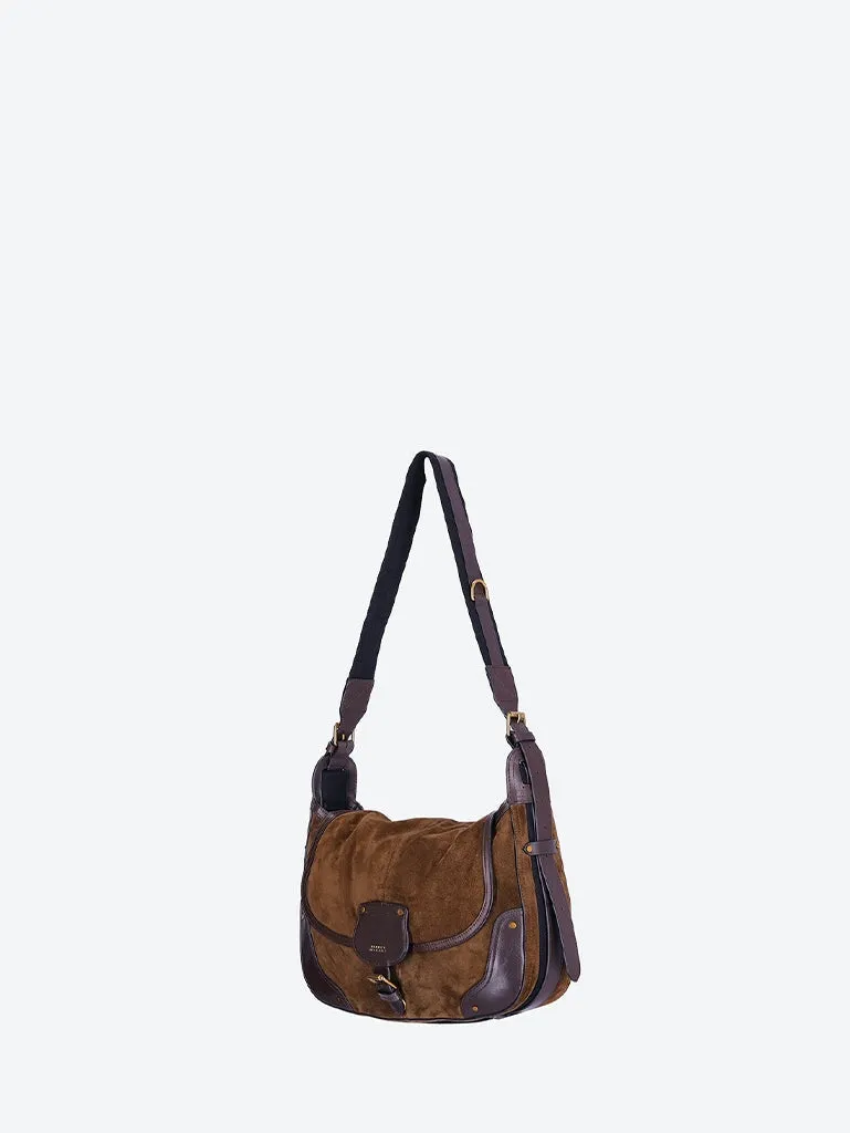 Sierra suede shoulder bag