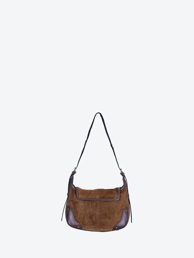 Sierra suede shoulder bag