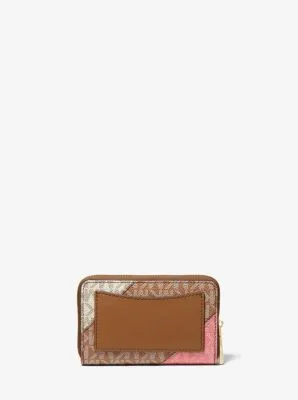 Small Color-Block Logo Wallet