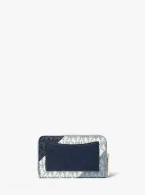 Small Color-Block Logo Wallet