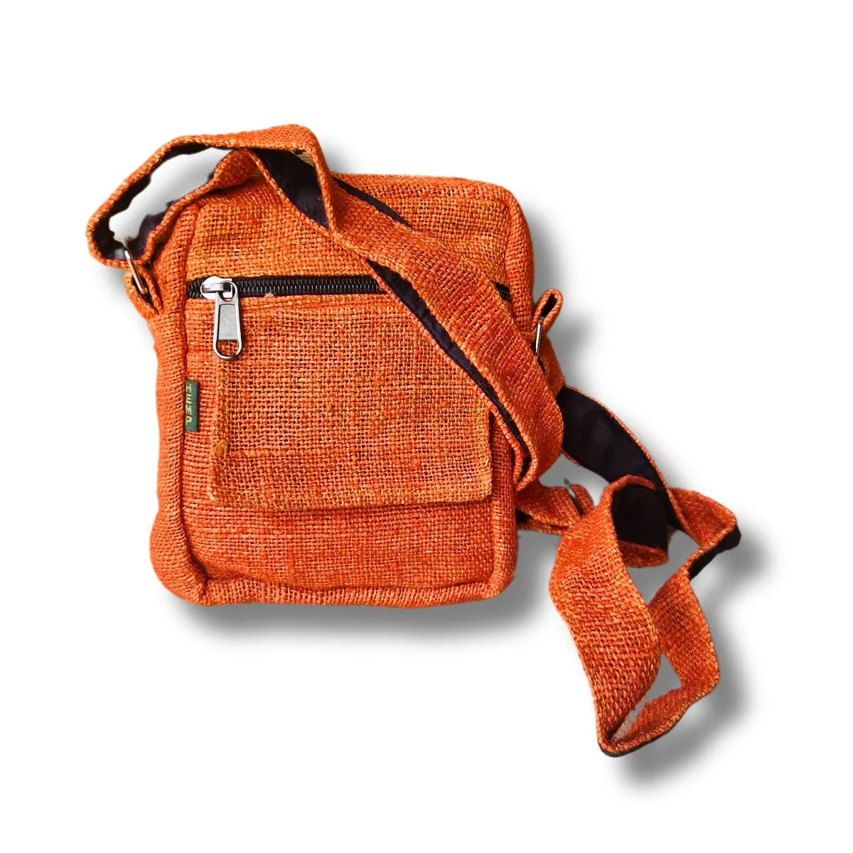 small hemp shoulder bag