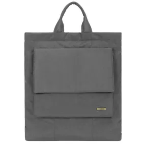 Smith and Canova Portrait Nylon Tote - Dark Grey