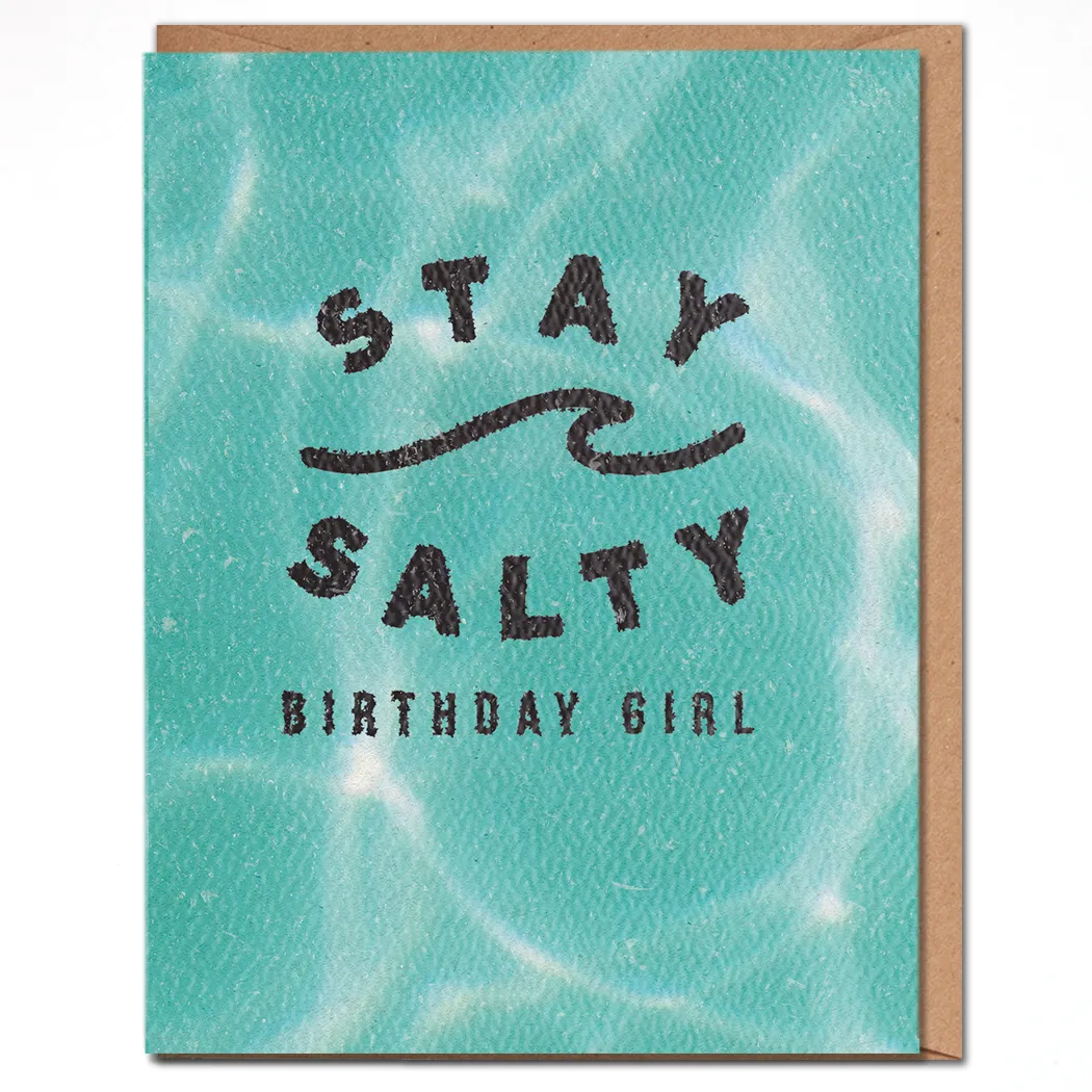 Stay Salty Birthday Girl Card