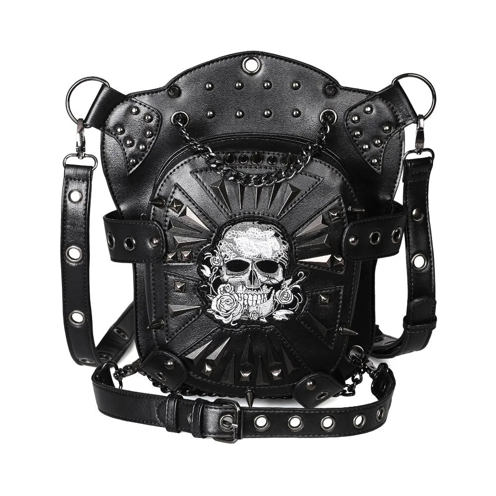 Steampunk Retro Rock Gothic Punk Shoulder Waist Bag