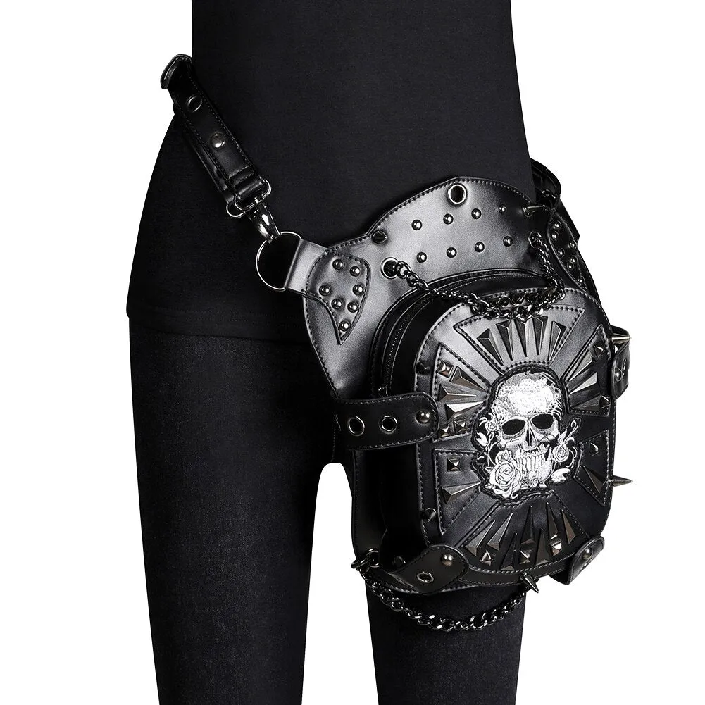 Steampunk Retro Rock Gothic Punk Shoulder Waist Bag