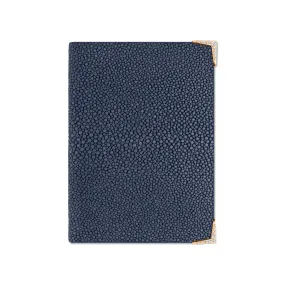 StingHD Diamond-Encrusted Rose Gold & Navy Blue Stingray Leather Wallet