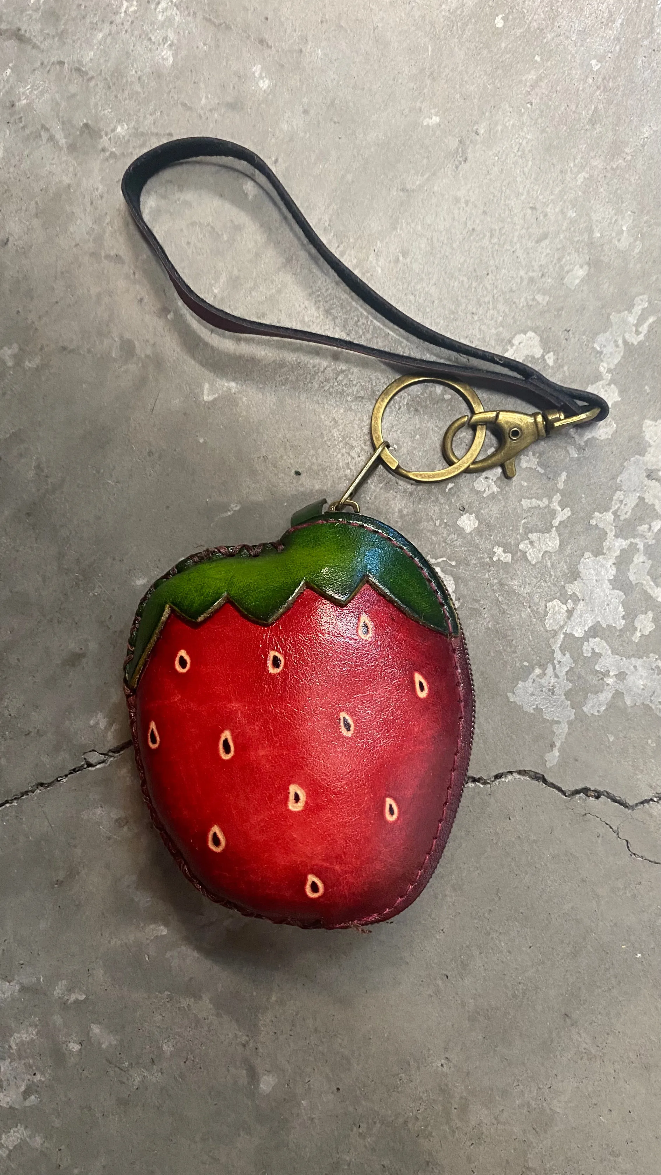 Strawberry Coin Purse Wristlet #305